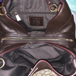 Coach purse and matching wristlet